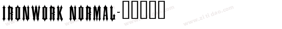 Ironwork Normal字体转换